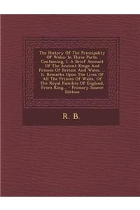 The History of the Principality of Wales