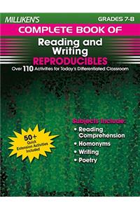 Milliken's Complete Book of Reading and Writing Reproducibles - Grades 7-8