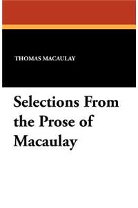 Selections from the Prose of Macaulay