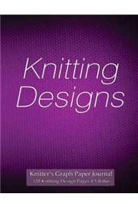 Knitter's Graph Paper Journal 120 Knitting Design Pages 4