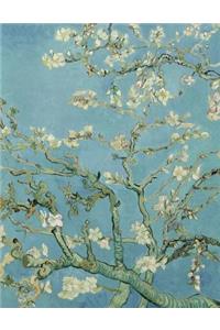 Almond Blossom, Vincent Van Gogh. Graph Paper Journal