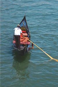 Traditional Gondola on Grand Canal in Scenic Venice Italy Journal