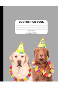 Composition Notebook with Dog (Labrador--wide ruled)