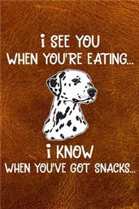 I See You When You're Eating I Know When You've Got Snacks