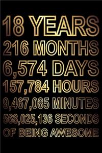 18 Years Of Being Awesome