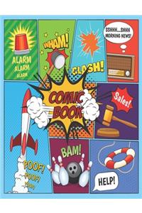 Blank Comic Book Notebook