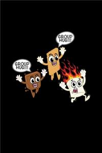 Camping Smores Roasted Marshmallow Group Hug