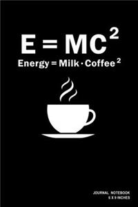 E=MC2 Energy=Milk Coffee 2