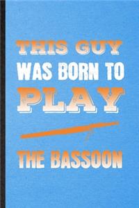 This Guy Was Born to Play the Bassoon