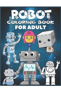 Robot Coloring Book For Adult