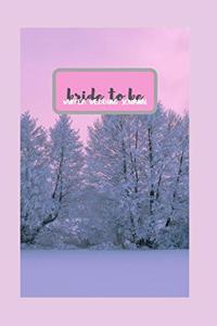 Bride to Be Winter Wedding Journal