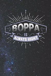 Boppa Is Always Right