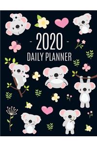 Cute Grey Koala Planner 2020