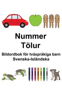 Svenska-Isländska Nummer/Tölur Bildordbok för tvåspråkiga barn