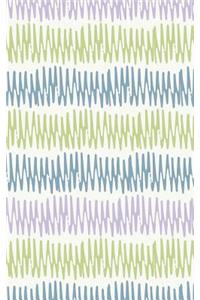 Colorful Chevron Waves - Lined Notebook with Margins - 5x8