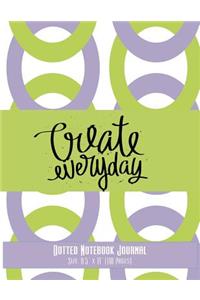 Dotted Notebook Journal / 8.5 x 11 / 110 Pages