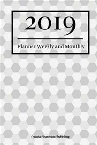 2019 Planner Weekly and Monthly: Weekly Calendar and Notes 2019 Professional Planner 6x9 Task Planner and Organizer