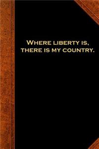 2019 Daily Planner Ben Franklin Quote Liberty Vintage Style