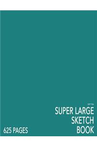 Soft Teal Super Large Sketchbook: Big Softcover Sketchbook, 625 Pages, Giant Sketchbook, Large Sketchbook for Drawing