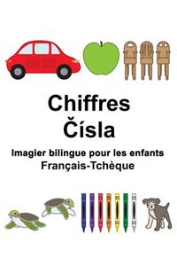 Français-Tchèque Chiffres Imagier bilingue pour les enfants