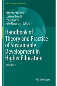 Handbook of Theory and Practice of Sustainable Development in Higher Education