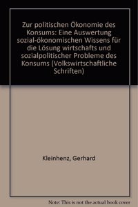 Zur Politischen Okonomie Des Konsums