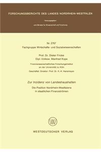 Zur Inzidenz von Landeshaushalten