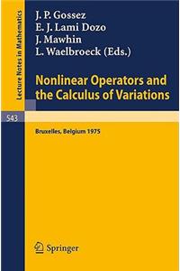 Nonlinear Operators and the Calculus of Variations