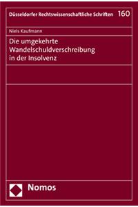 Die Umgekehrte Wandelschuldverschreibung in Der Insolvenz