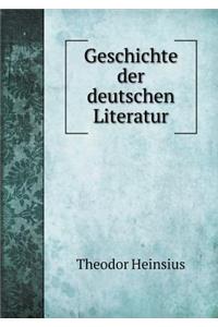 Geschichte Der Deutschen Literatur