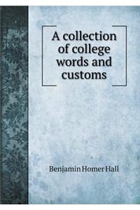 A collection of college words and customs