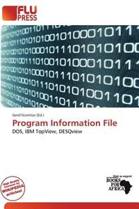 Program Information File