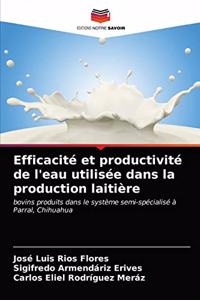 Efficacité et productivité de l'eau utilisée dans la production laitière