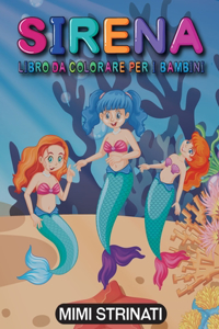 Sirena Libro Da Colorare Per I Bambini
