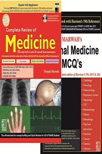 Complete Review Of Medicine + Marwah's Internal Medicine Mcq's References From The Latest Edition Of Harrison' 19E 2015 & 18E (Pb) Combo Pack