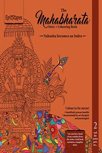 Mahabharata Story + Colouring Book 2- Nahusha becomes an Indra