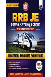 PW RRB JE Electrical and Allied Engineering Subjectwise Previous Year Questions with Detailed Solutions | 2000+ Bilingual Questions | CBT ll As Per Latest Exam Pattern