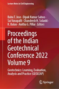 Proceedings of the Indian Geotechnical Conference 2022 Volume 9: Geotechnics: Learning, Evaluation, Analysis and Practice (GEOLEAP): 537 (Lecture Notes in Civil Engineering)
