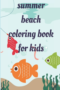 summer beach coloring book for kids