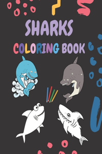 Sharks Coloring Book