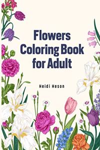 Flowers Coloring Book for Adult