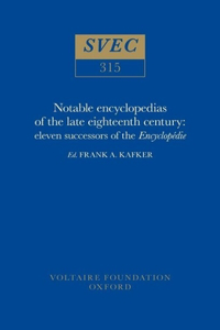 Notable encyclopedias of the late eighteenth century