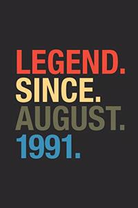 Legend Since August 1991
