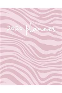 2020 Planner: Weekly Basic Large Planner: 52 Week Agenda: Extra Dot Grid Pages: Paperback Cover: Zebra Pattern