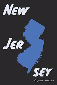New Jersey Journal Size 6" X 9" Lined Notebook