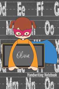 Olivia Handwriting Notebook