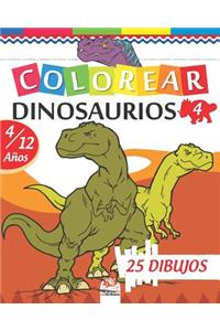 Colorear dinosaurios 4