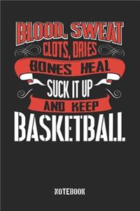 Blood clots sweat dries bones heal. Suck it up and keep Basketball