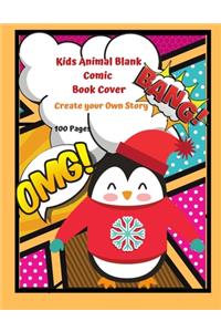 Kids Animal Blank Comic Book Cover Create your Own Story 100 Pages