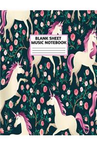 Blank Sheet Music Notebook